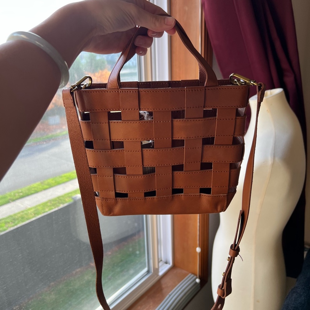 Madewell Brown Woven Leather Bag - Picture 5 of 7